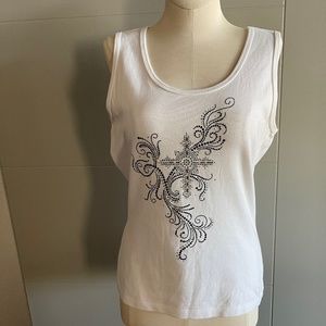 Christine Alexander White Tank Top